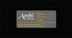 Desktop Screenshot of ambivineyards.com